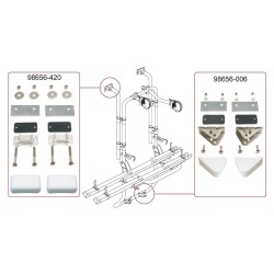 Kit de fixare inferior pentru suportul de biciclete Fiamma Carry-Bike 200 D / 200 DB - Img 2