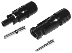 MC4 sockets for solar panels, 2 sets for 4 to 6 mm² cable