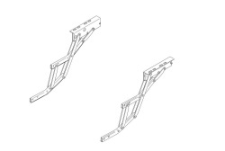 Mecanism foarfecă stânga Thule pentru Omnistep 12 V double alu (1500600418)