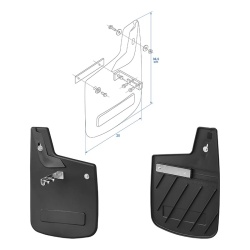 Mudguards Fiat Ducato produced since 07/2006, 2 pieces SPATE - Img 3