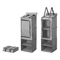 Multifunctional camping organiser with 4 compartments, 34 x 34 x 96 cm - Img 3