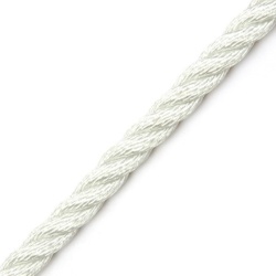 Parama impletita din poliester la metru, diametru 12 mm, sarcina max 1100 kg, ALB