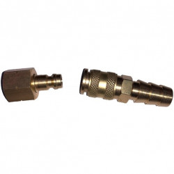 Quick-coupling gas coupling for grills, freezers with 8 mm hose nozzle and 1/4" internal thread (left) - Img 2