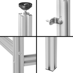 Rafturi din aluminiu pentru depozitare in garajul autorulotei – pachet de baza - Img 5