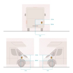Reflective blind spot sticker for motor vehicles mandatory in France - Img 4