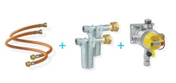 Regulator gaz pentru 2 butelii GOK ProTwo vertical, pachet pentru service - Img 1