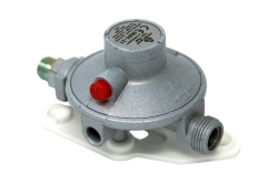Regulator pentru rulote cu montaj pe perete, conexiune teava, 30mbar, 1,2 kg/h - Img 4