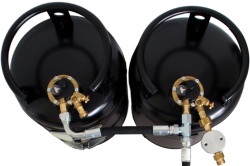Rezervor GPL reincarcabil din otel cu multivalva si indicator umplere, 15l , inaltime 385 mm - Img 10