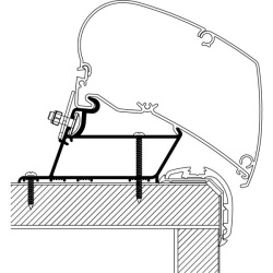 Roof adapter for Malibu and Fendt vehicles manufactured from 2023 onwards, compatible with the TO 6 and TO 9 series, length 4 m