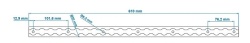 Slide rail with sliding supports for securing objects in the garage of motorcars, 2 x 60 cm - Img 7