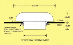 Solar ceiling fan for caravans or motorhomes, 20 m³/h, 21,5 x 21,5 x 9 cm - Img 2