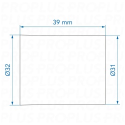 Straight connector for the Reich water drainage system, Ø 28 mm, caravans - Img 3