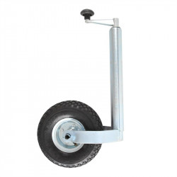 Support / manoeuvring wheel, 48mm tube, tyre with inner tube, load 150 kg