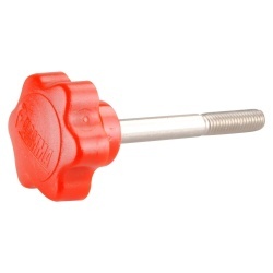 Șurub cu cap striat M6 x 60 pentru suportul de biciclete Fiamma Carry-Bike Caravan XLA Pro, roșu