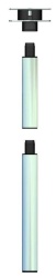 Swivelling table leg for caravans and motorhomes, 756 mm - Img 2