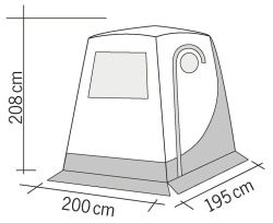 Tent for minibus tailgate height 208 cm - Img 6