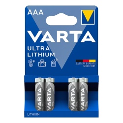 VARTA ULTRA LITHIUM battery, AAA, 1.5V, 4-pack