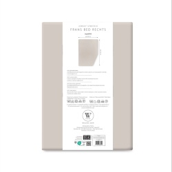 Walra Jersey (for french bed - right side) with elastic, beige colour - Img 3