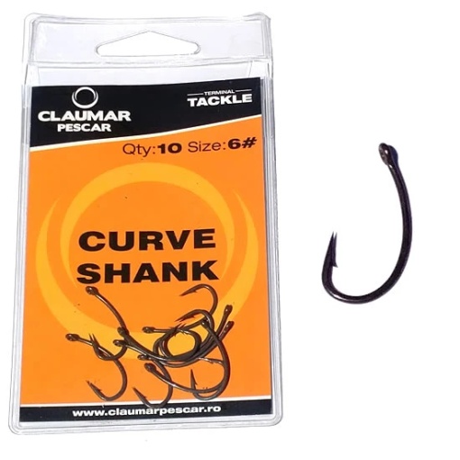 Carlige Claumar Curve Shank Teflon Technology 10buc/plic
