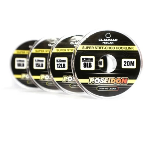 Fir Monofilament Claumar Poseidon Pentru Legat Carlige Super Stiff 20m