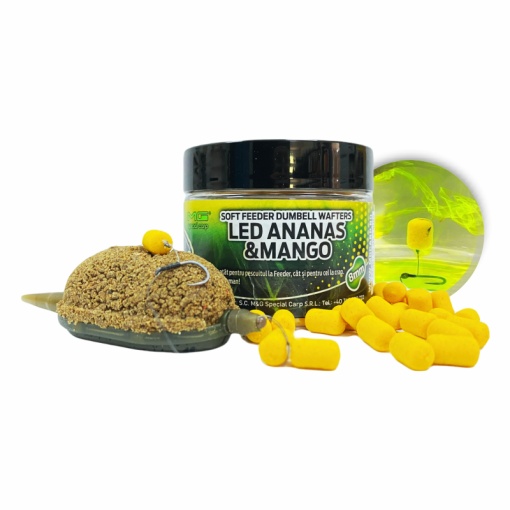 Dumbell Wafters Feeder LED Ananas&Mango 8mm