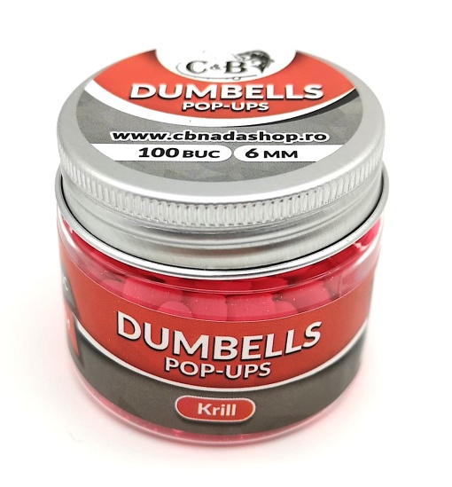 Dumbells C&B Pop-ups Krill 6mm 100 Buc.