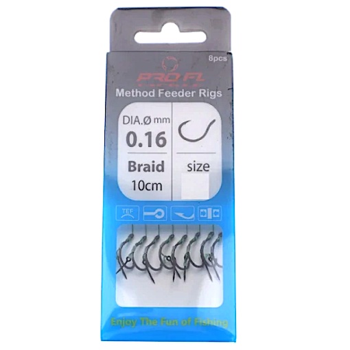 Set Pro Fl 8 Carlige Legate Textil 10cm Cu Spin Carlig Power Carp Feeder