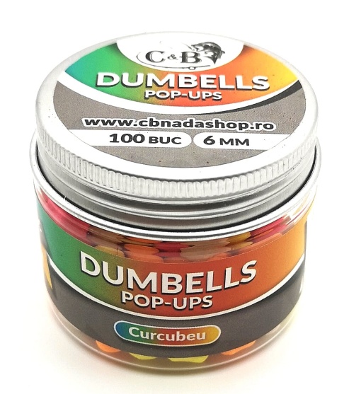 Dumbells C&B Pop-ups Curcubeu 6mm 100 buc.