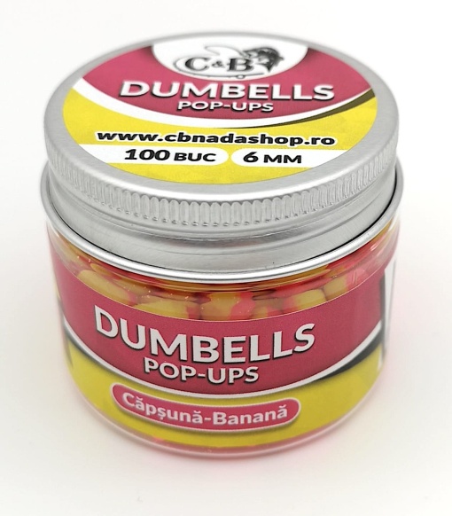 Dumbells C&B Pop-ups Capsuna-Banana 6mm 100 Buc.