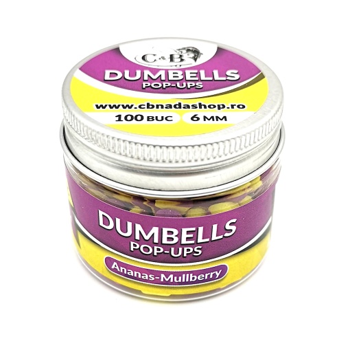 Dumbells &B Pop-ups Ananas-Mulberry 6mm 100 buc.