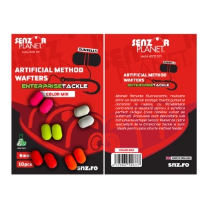 ARTIFICIAL METHOD WAFTERS DUMBELLS ENTERPRISE TACKLE FLUO MIXED COLORS (MIX CULORI) 6mm