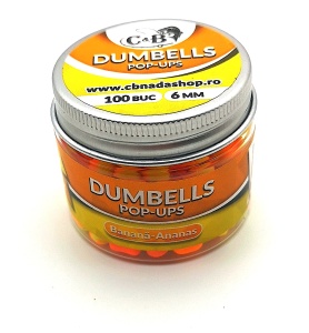 Dumbells C&B Pop-ups Banana-Ananas 6mm 100 Buc.