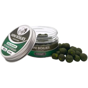 Mini Boilies C&B Semisolubil, Canepa, Verde, 12mm, 60g - Img 1