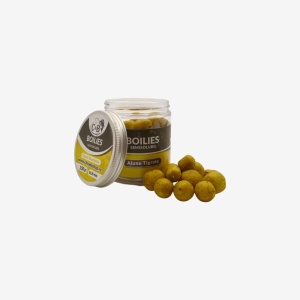 Boilies C&B Semisolubil, Alune Tigrate, Galben, 16-20mm, 150g - Img 2