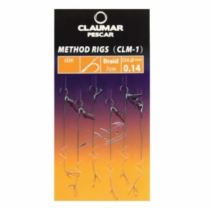 Carlige Legate Feeder Cu Spin Claumar Method Rigs Carlig Clm-2