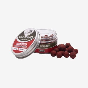 Mini Boilies C&B Semisolubil, Krill, Rosu, 12mm, 60g - Img 2