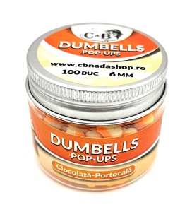 Dumbells C&B Pop-ups Ciocolata-Portocala 6mm 100 Buc. - Img 1
