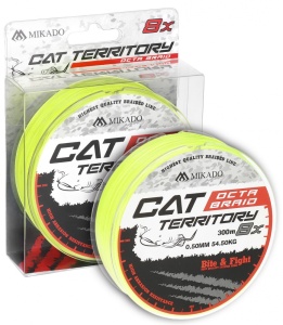 Fir Textil Cat Territory Octa Braid - 0.50Mm/53.3Kg/300M - Fluo