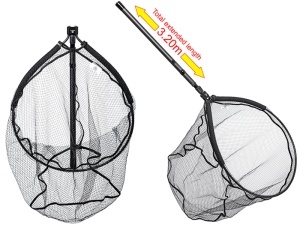 Minciog RTB Full Carbon Landing Net Black Telescopic Handle 320cm