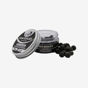 Mini Boilies C&B Semisolubil, Halibut Squid, Negru, 12mm, 60g - Img 2