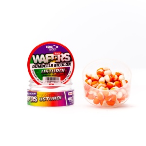 WAFTERS DUMBELLS BICOLOR USTUROI (ALB-PORTOCALIU) 6mm 15g