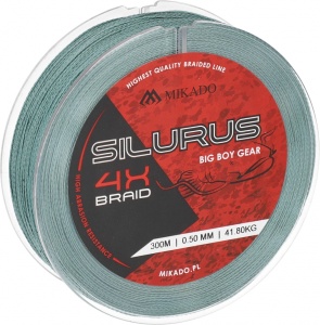 Fir Textil Silurus 4 X Braid - 0.45Mm/37.40Kg/300M - Green - Img 2
