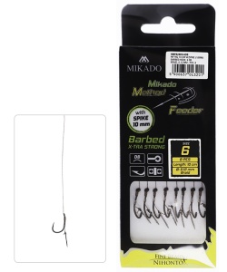Set Mikado Method Feeder Rig -Carlig X-Tra Strong Nr 10- 8Buc
