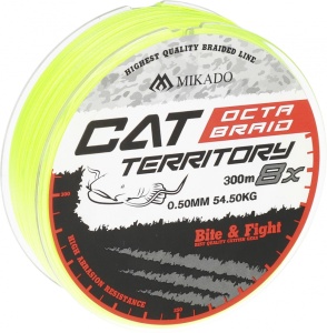 Fir Textil Cat Territory Octa Braid - 0.50Mm/53.3Kg/300M - Fluo - Img 2
