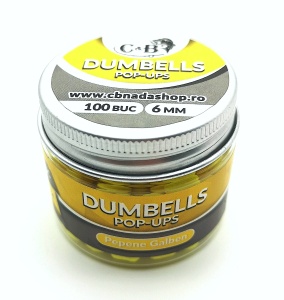 Dumbells C&B Pop-ups Pepene Galben 6mm 100 Buc. - Img 1