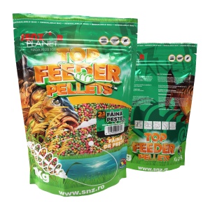 TOP FEEDER PELLETS FAINA PESTE & SARE (MIX CULORI) 2.5mm 1kg