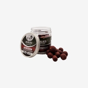 Boilies C&B Semisolubil, Squid Cranberry, Rosu, 16-20mm, 150g - Img 2