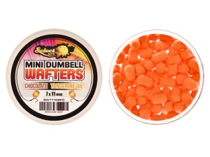 Select Baits Mini Dumbells Wafters Chocolate and Tangerine Oil 7 x 11mm