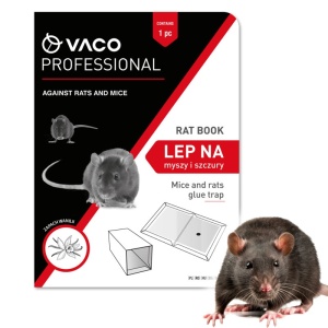 VACO PRO - Capcana adeziva - Tip Carte - pentru soareci si sobolani - 21x15x1 cm – 1 buc.