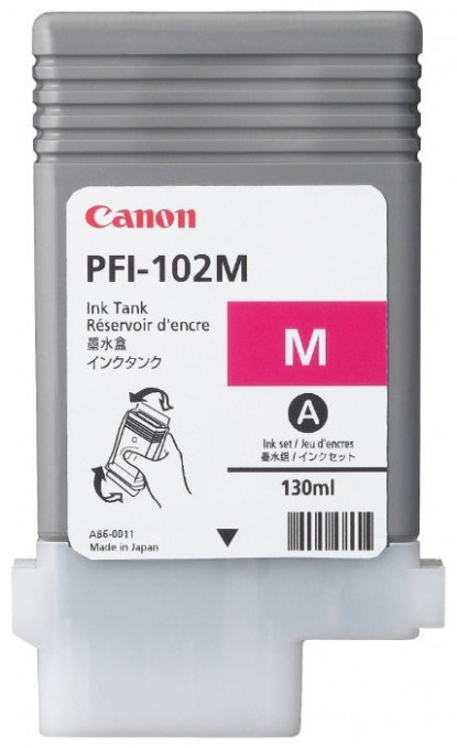 Canon PFI-102M, Cartus original, Magenta, 1500 pagini